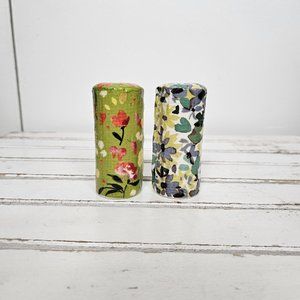 Anthropologie Floral Salt & Pepper Shakers